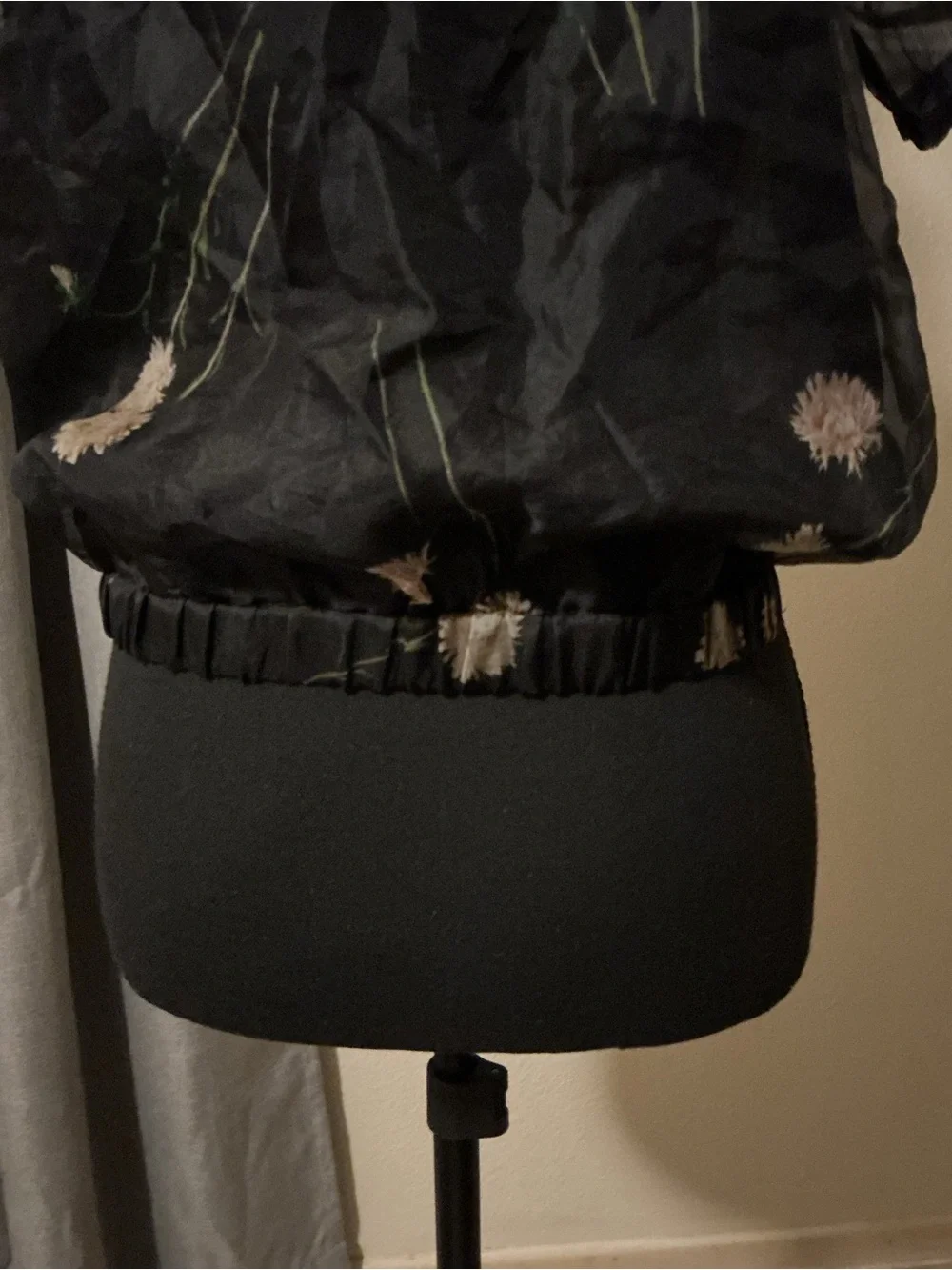 Madewell Silk Organza Puff-Sleeve Wrap Top in Aster Portrait